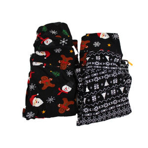 Holiday Leggings Lot of 5 Juniors Small Christmas Snowman Winter Planet Gold NEW